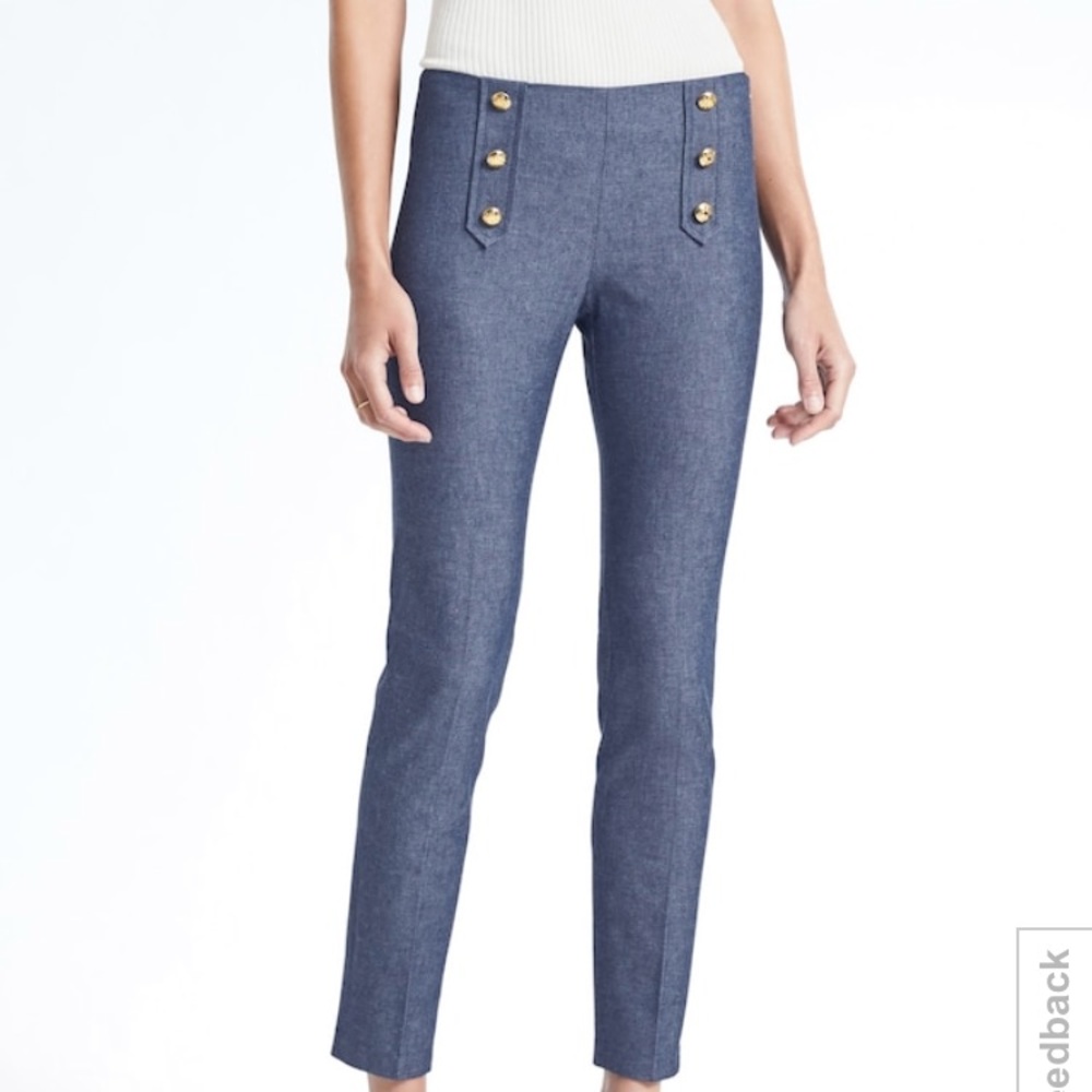 NWT Banana Republic skinny sailor pants!